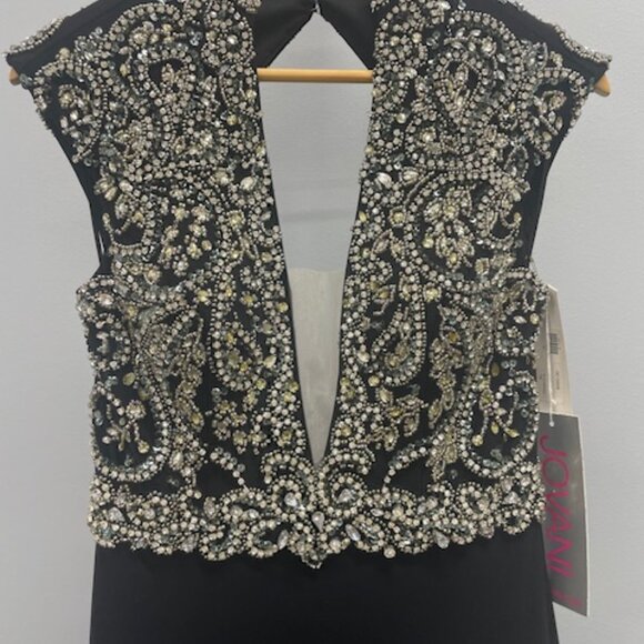 Jovani Formal Dress Style 98067 Black Size 4 NWT - Picture 2 of 8